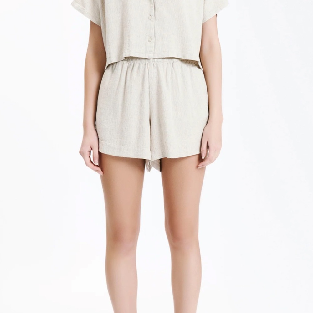 Nude Lucy ace shorts in oat